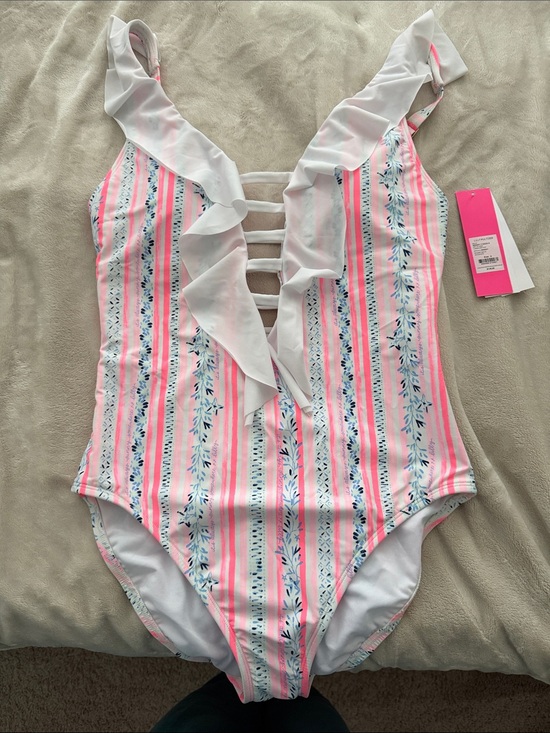 Lilly Pulitzer Other - NWT Lily Pulitzer Carmen One Piece Swimsuit Resort White Sea Stripe Size 8